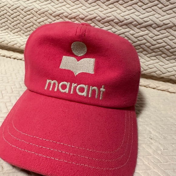 Isabel Marant Tyron Hat in Fuchsia - Picture 7 of 9